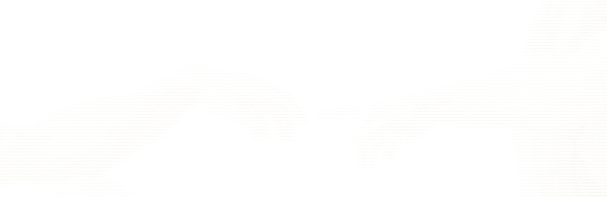 Two hands reaching towards each other, drawn in text characters, with a point of light in the gap between them.